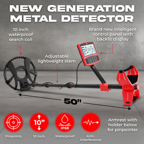 RipTic pinpointer device for precise target pinpointing during digs