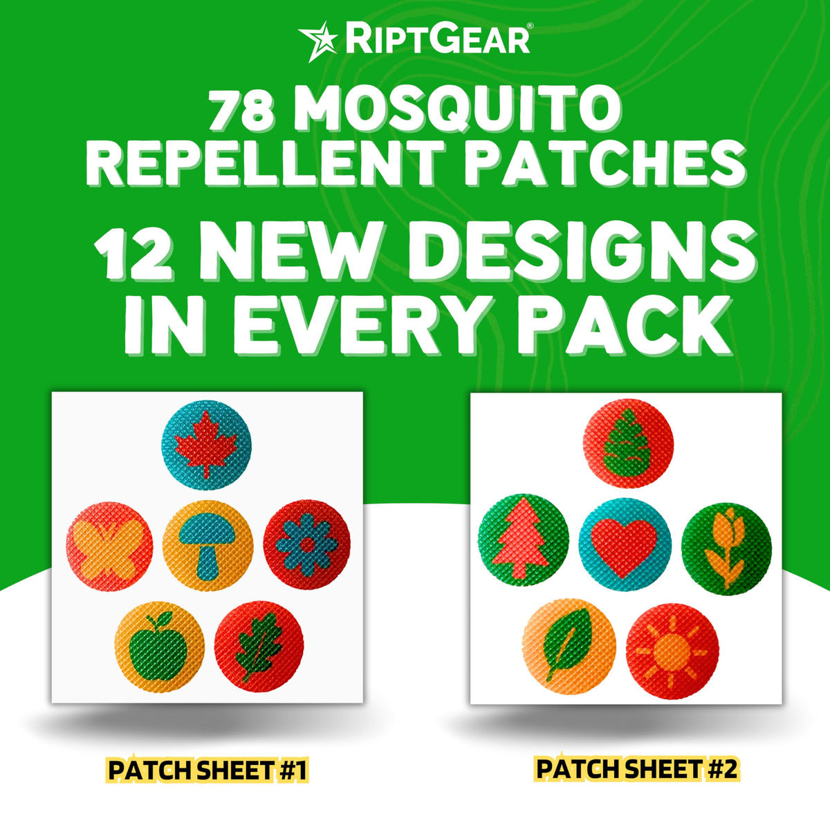 RiptGear travel patches pack beside essentials for quick protection.