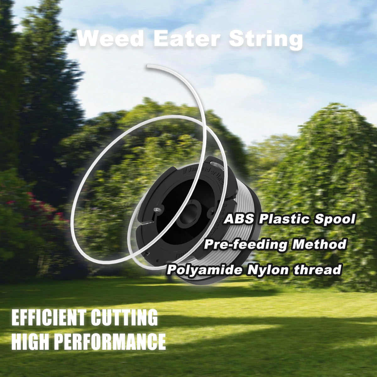 RISELION AF-100 packaging and spare spools for home lawn care