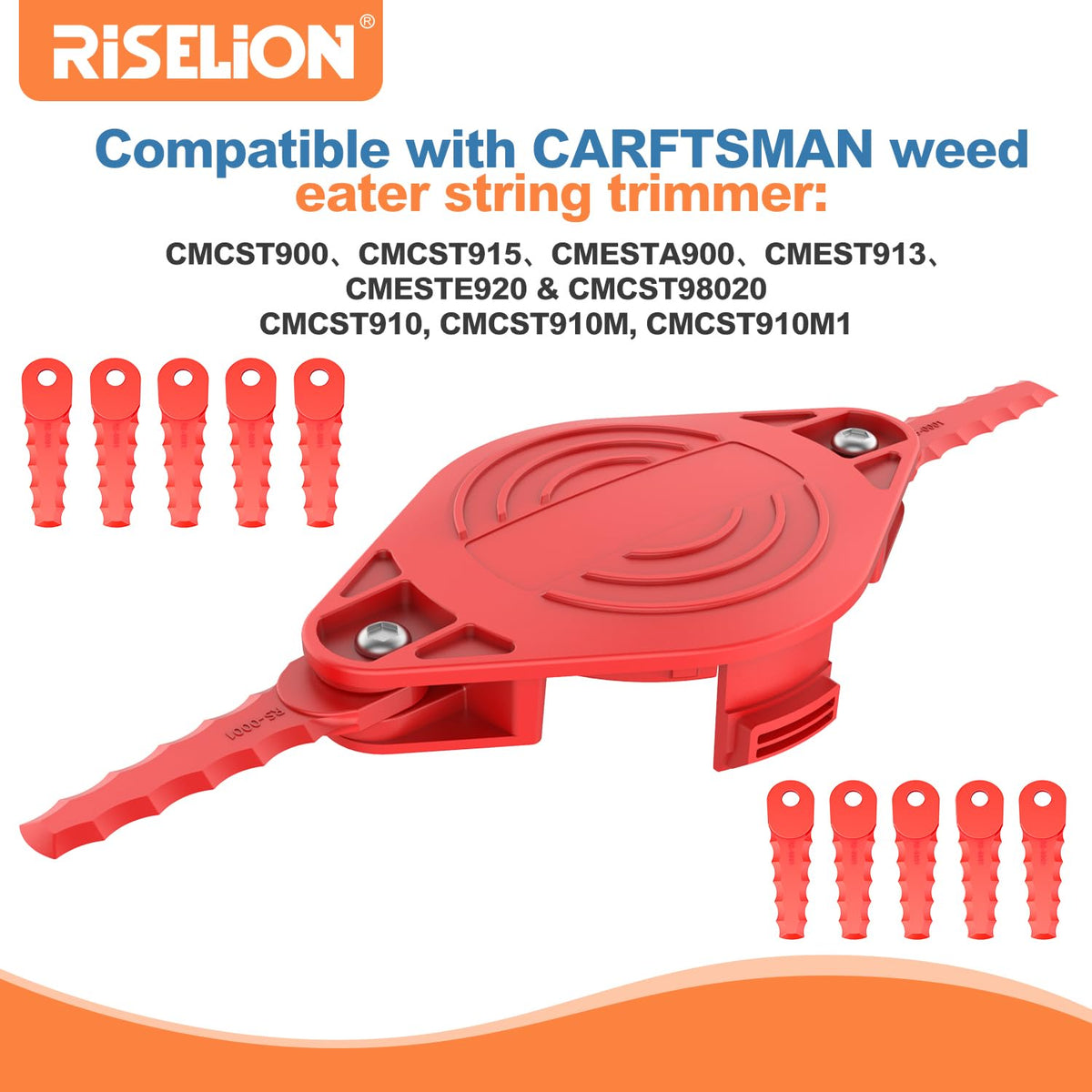 RISELION bladed head de nylon resistente para larga vida útil.