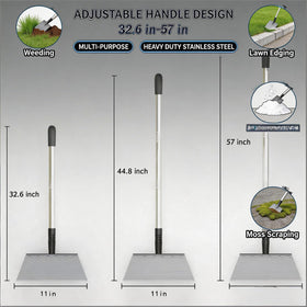 RISETEX 11-inch wide blade for efficient snow and soil scooping