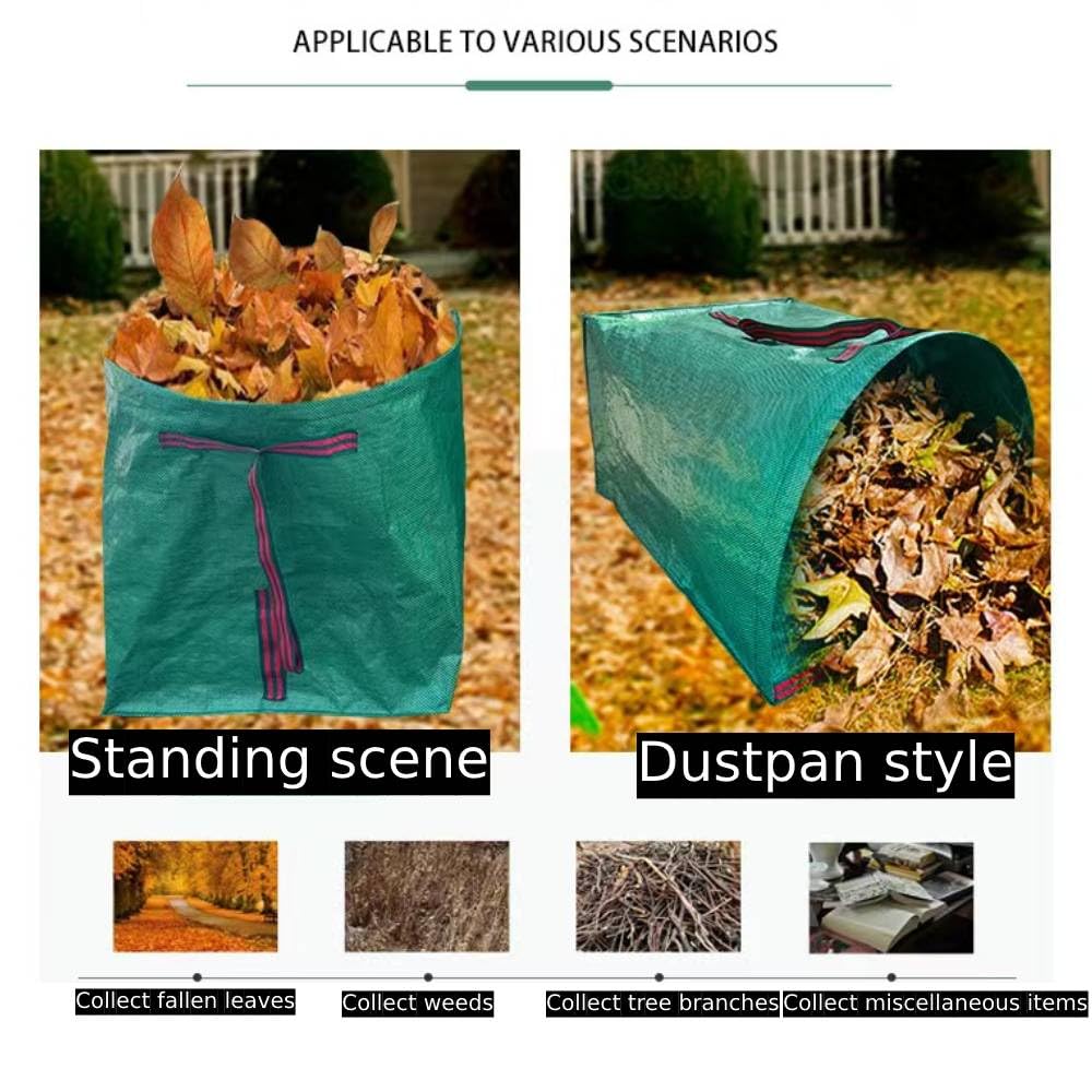 RISETEX two-pack yard waste bags showing sturdy polypropylene construction.