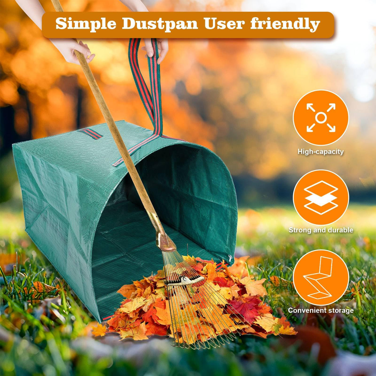 RISETEX 53-gallon yard bag ideal for bulky debris and grass clippings
