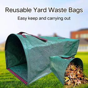RISETEX 53-gallon yard bag holds a large amount of debris.