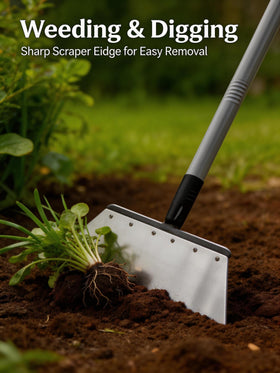 RISETEX heavy-duty stainless steel shovel withstands tough yard tasks