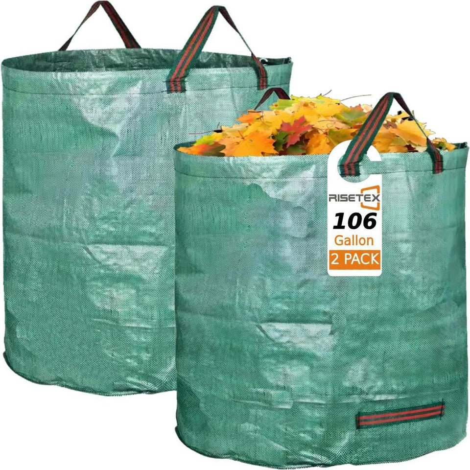 RISETEX leaf-collector-bag-106gal ready for heavy yard debris