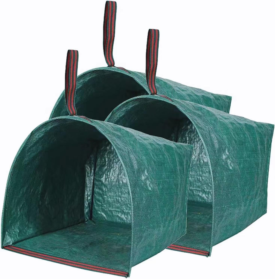 RISETEX reusable lawn bags with 53-gallon capacity for efficient cleanup.