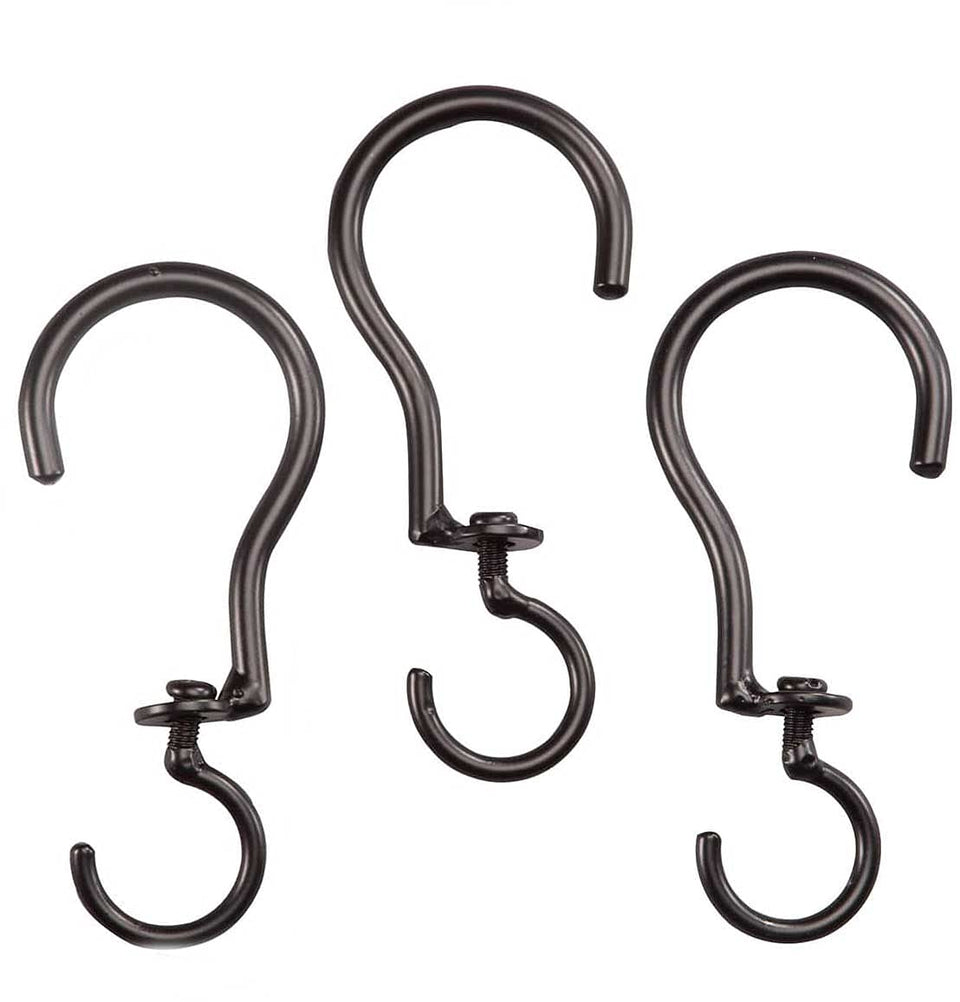Ritadeshop Swivel hooks for basket plants setup demonstrate sturdy, versatile hanging solution.