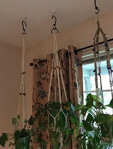 Ritadeshop set of three swivel hooks ideal for hanging pots and decorations.