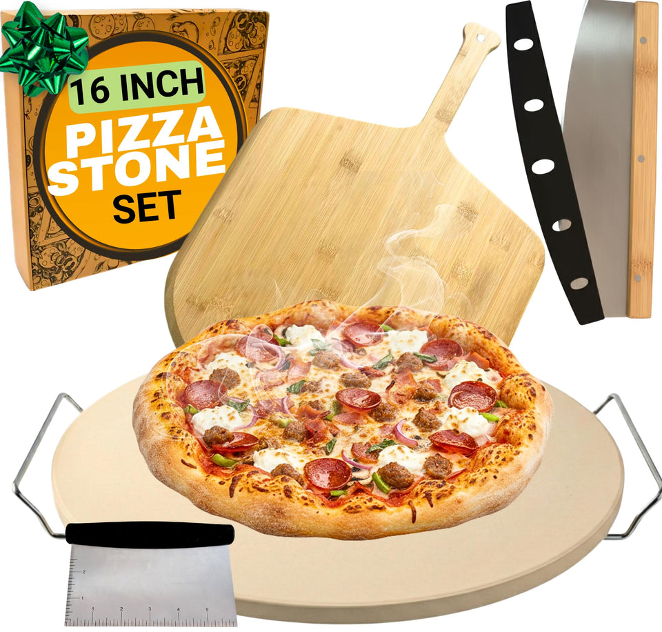 Ritual Life large 16-inch pizza stone ready for oven use and crisp crust potential