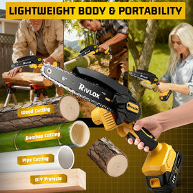 Rivlox Mini Chainsaw 6inch gift pack perfect for gardeners.