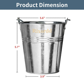 Rixordd grease bucket highlights galvanized steel construction designed for outdoor use.