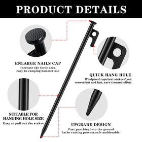 RIY easy insertion tip design helps beginners set stakes quickly.