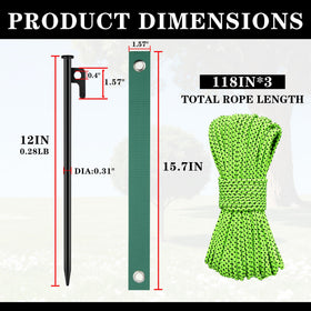 RIY wear-resistant fabric straps protect bark while stabilizing branches.