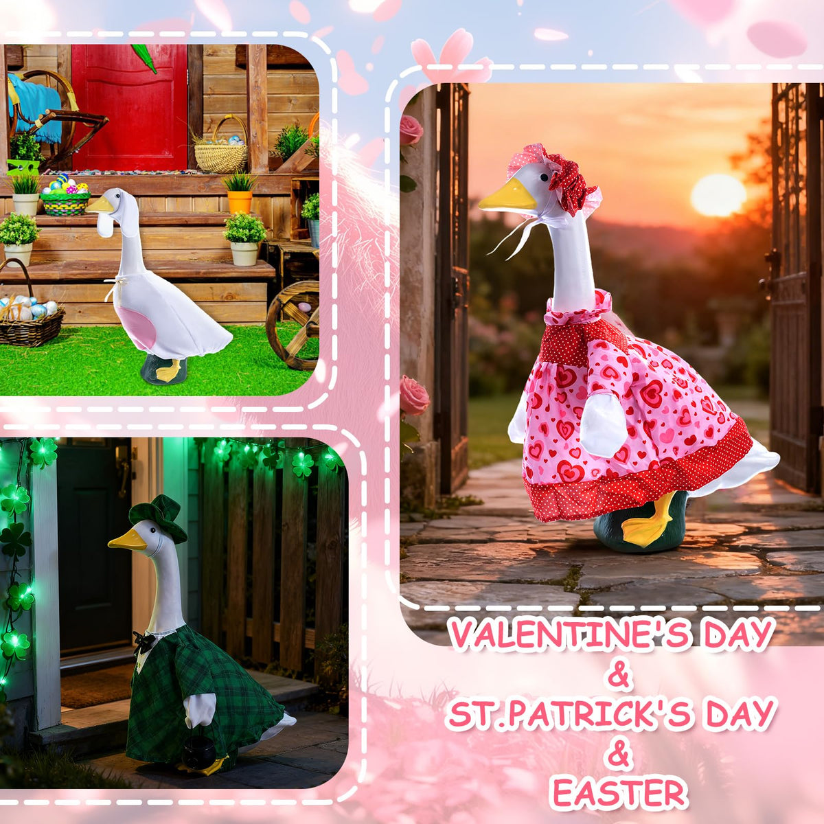 RIYYDEN fall-goose-costume adds seasonal leaves and warmth outside.