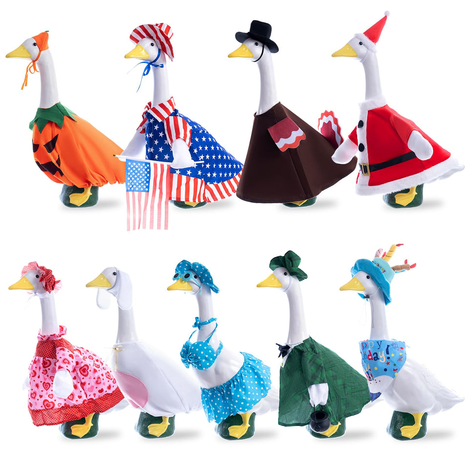 RIYYDEN valentines-day-goose-costume enhances romantic porch decor.