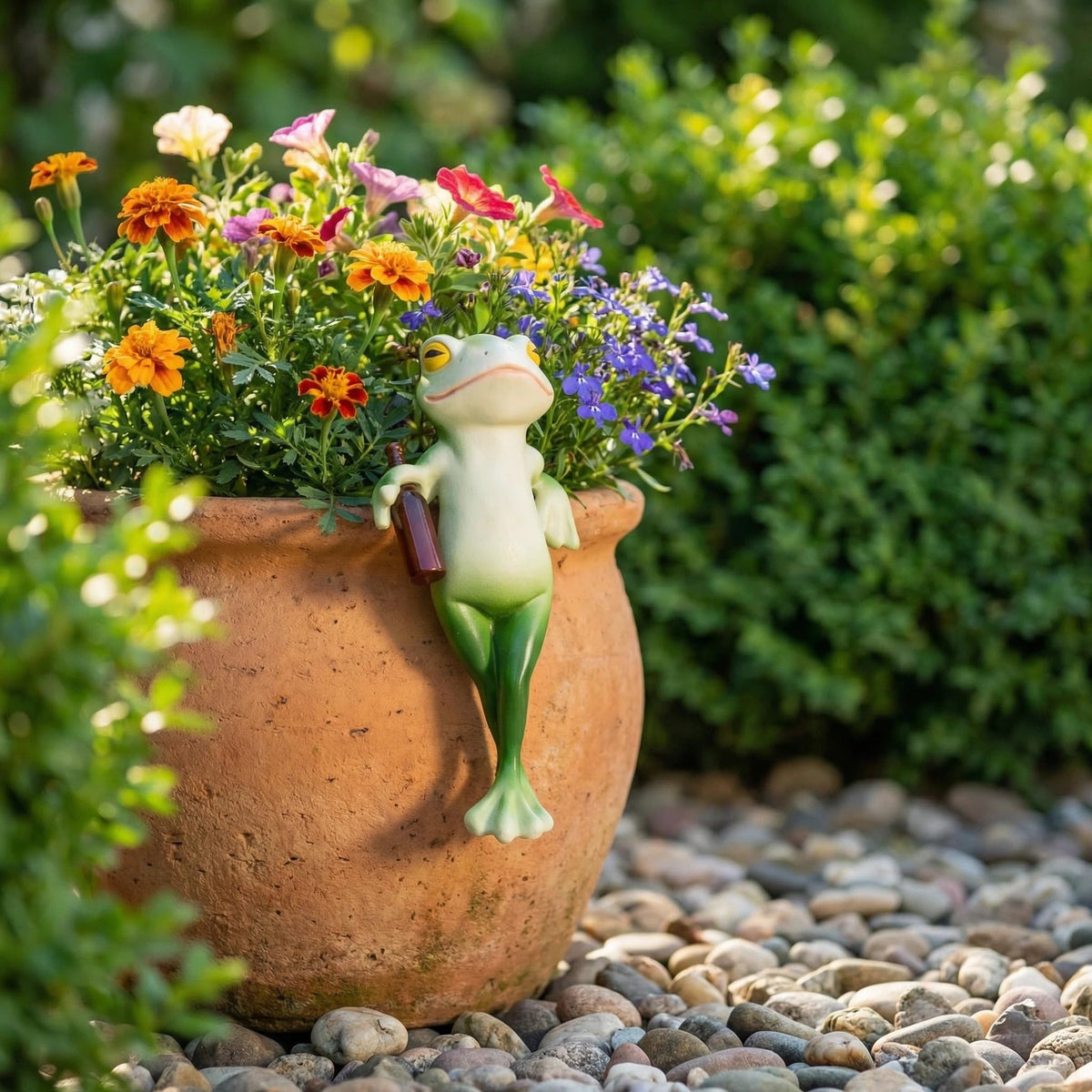 RJVZUKL 5-inch Tipsy Frog as a nature lovers gift on display