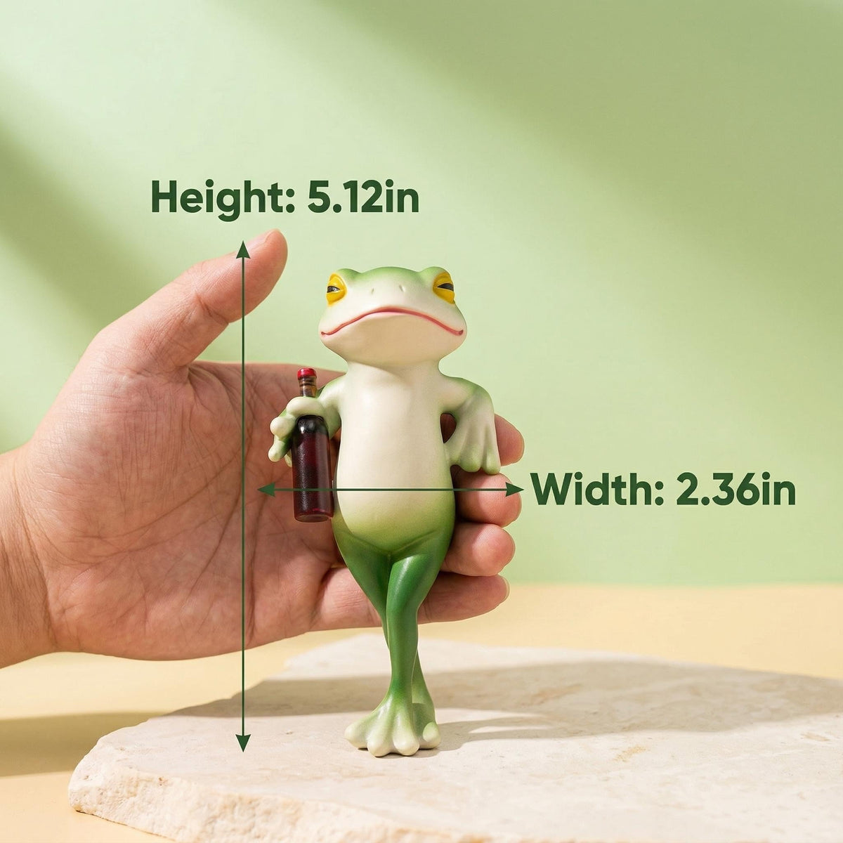 RJVZUKL resin frog garden decor adds outdoor charm to a planter
