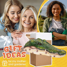 RKGOMDMU floating alligator head deters ducks and birds from pond and pool areas