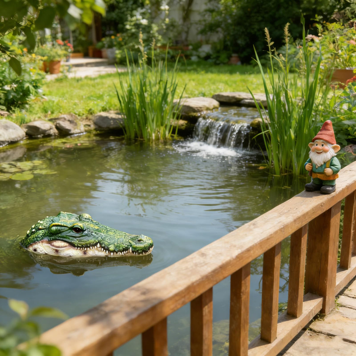 RKGOMDMU outdoor decoy withstands weather for durable year-round pond protection
