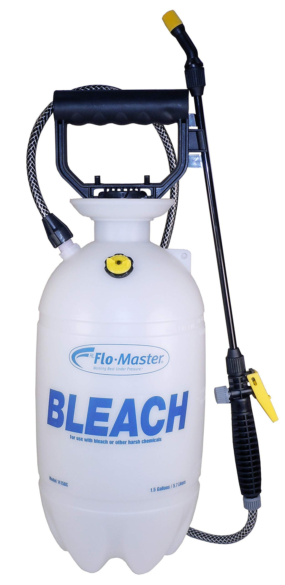 RL FLOMASTER bleach sprayer with 1.5 gallon capacity for portable use