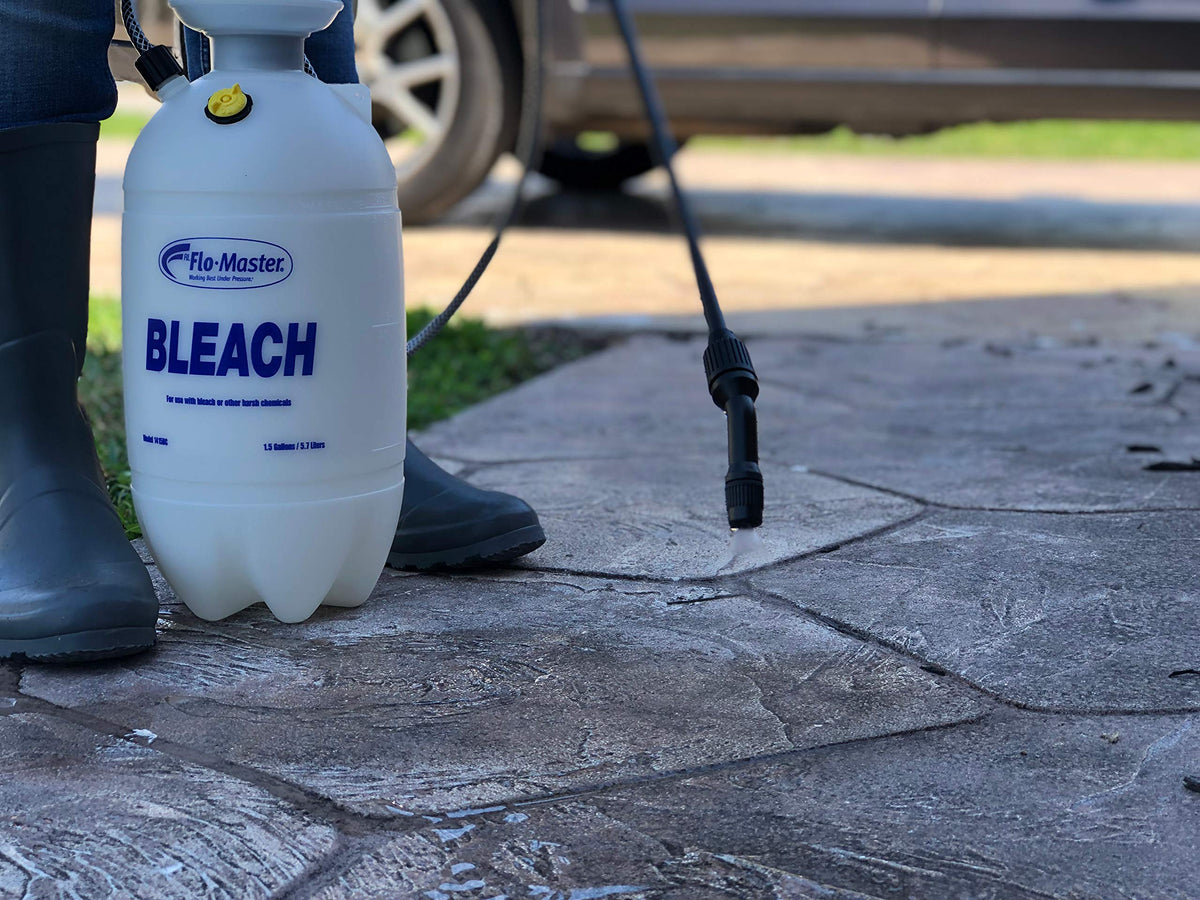 RL FLOMASTER includes adjustable, high-volume, and low-volume nozzles