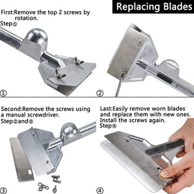 LRui easy blade replacement with hand screws for fast setup.