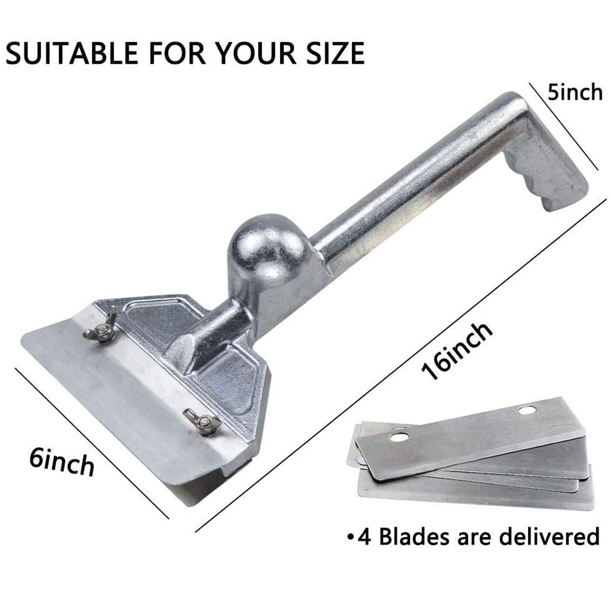 LRui replacement blades five-pack for quick maintenance and cleaning.