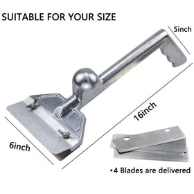 LRui replacement blades five-pack for quick maintenance and cleaning.