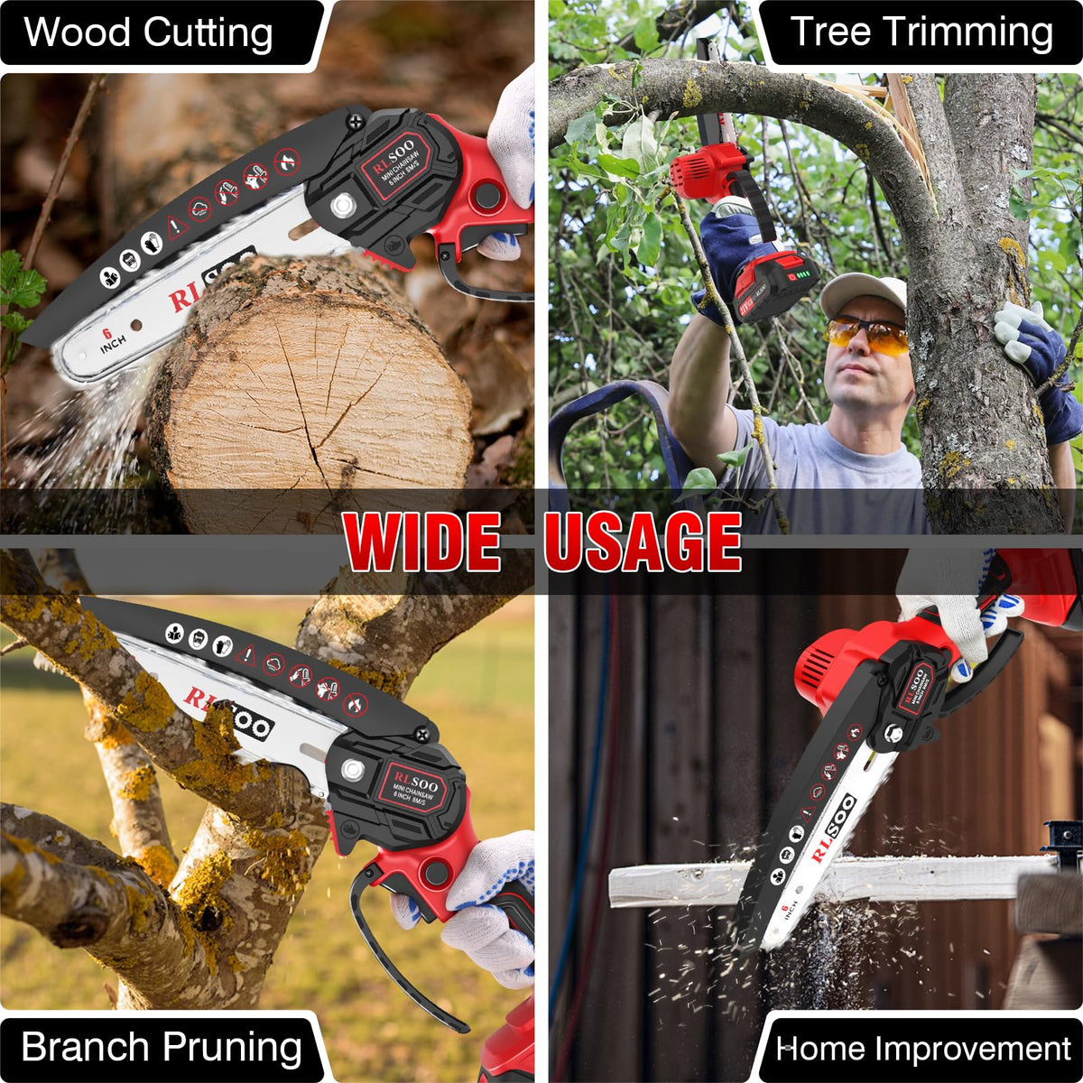 RLSOO 3 chains and accessories simplify maintenance during yard tasks.