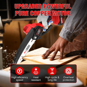 RLSOO dual-battery setup supports extended cutting sessions without recharge.