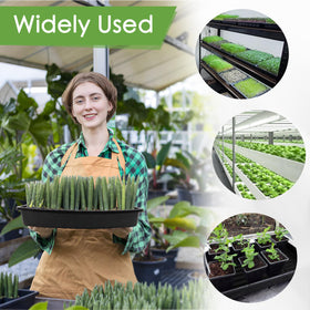 RMBHM Indoor gardening setup – durable trays stack neatly for storage.