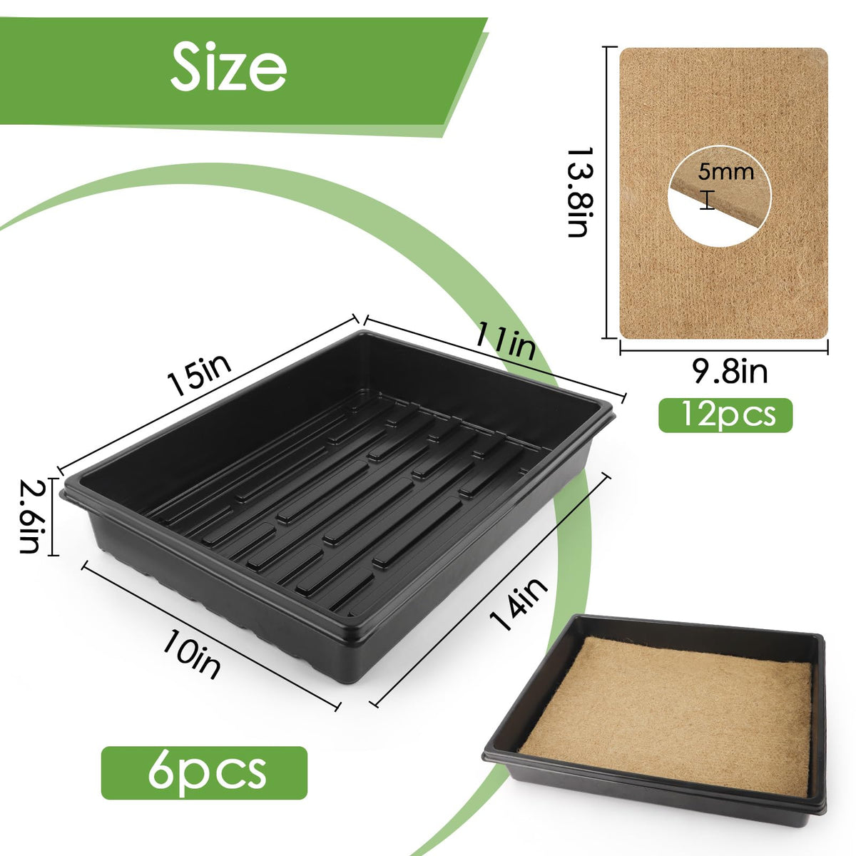 RMBHM Hemp Fiber Grow Mats – soil-free growing with strong moisture retention.