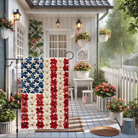 RMXJKIIU garden flag outdoor decor idea enhances garden aesthetics and celebrations.