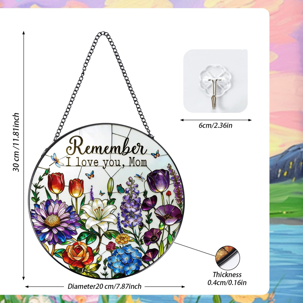 Rngmsi sun catcher gift packaging makes a thoughtful mom gift for birthdays or Mother's Day