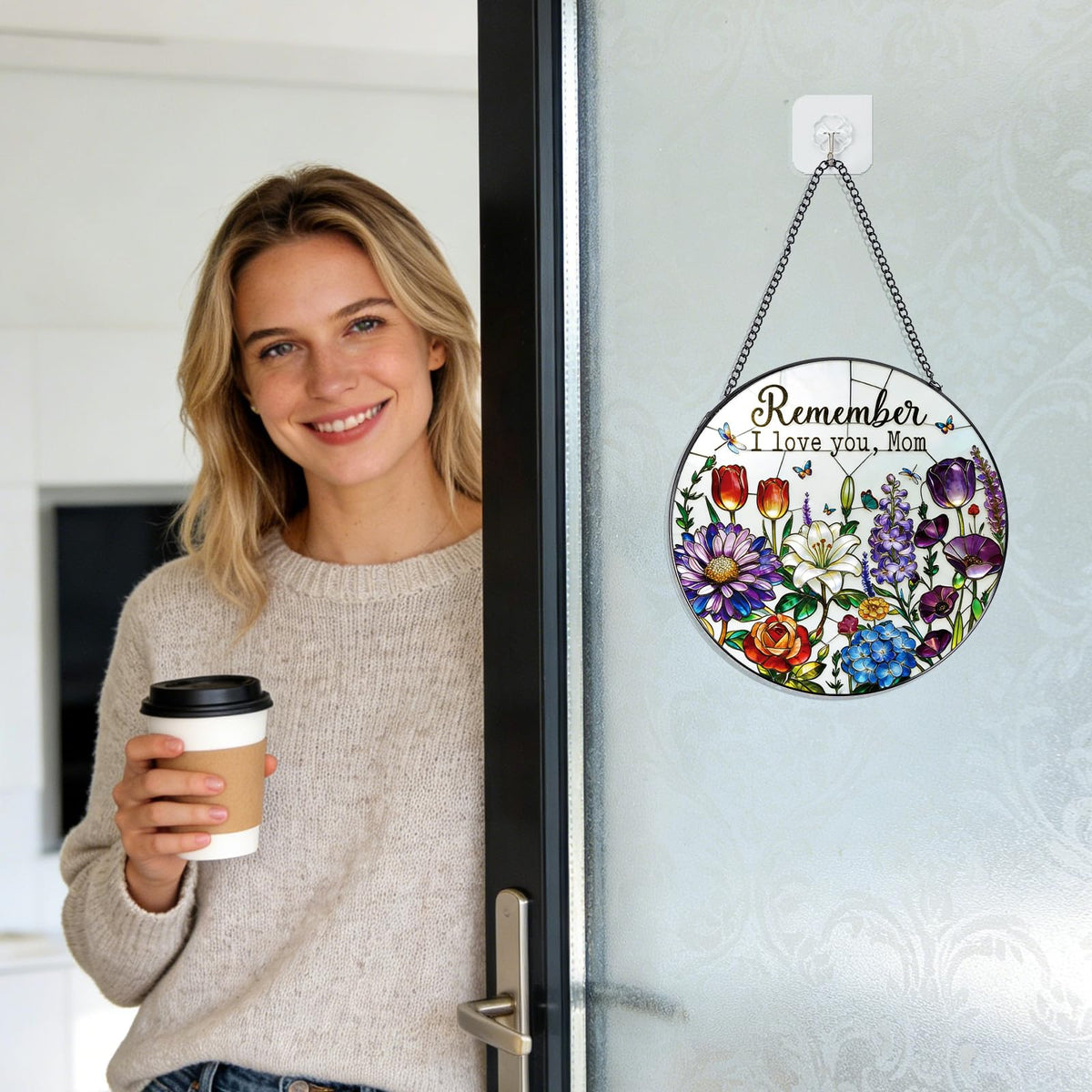 Rngmsi window decor for living room and kitchen adds a colorful focal point