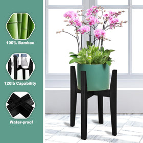 Rnined sturdy stand supports heavy pots up to 120 lb.