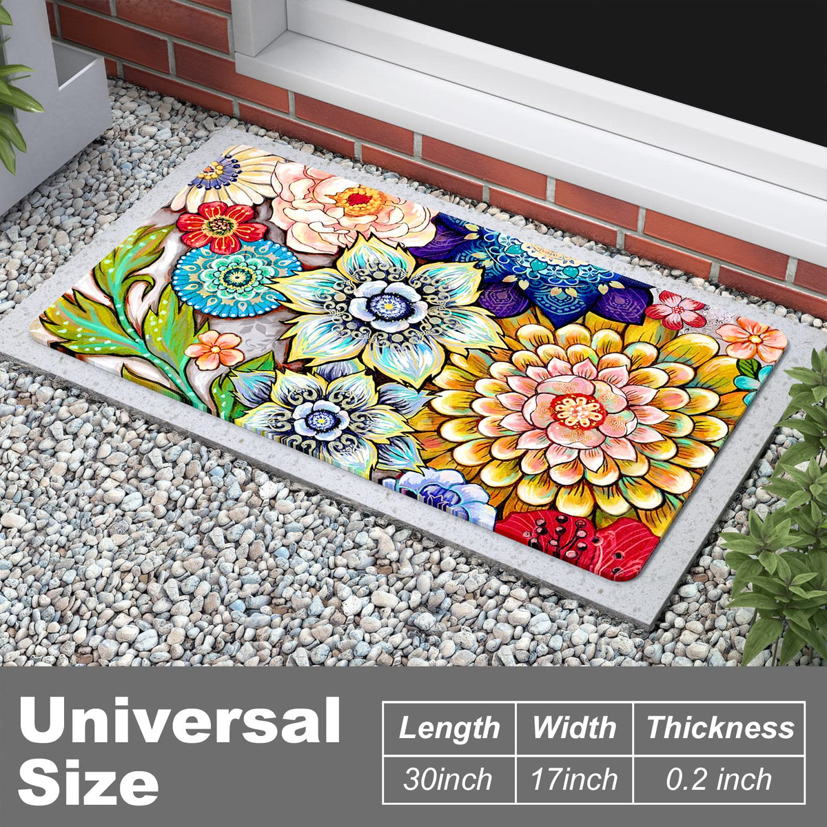 Rnivvi mat showcasing an absorbent suede surface at entry