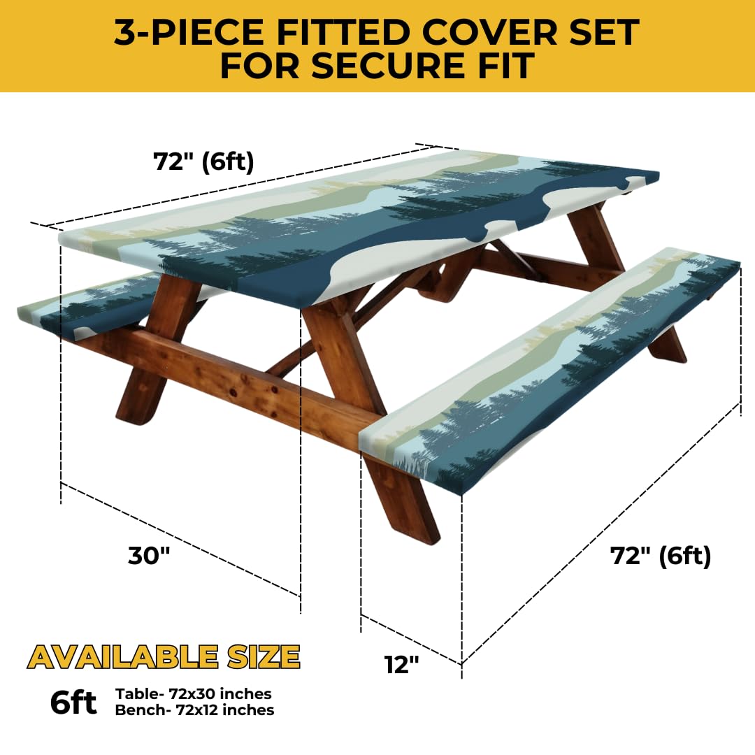 RNOONY bench covers 72x12 blue secure benches against rain and dirt.