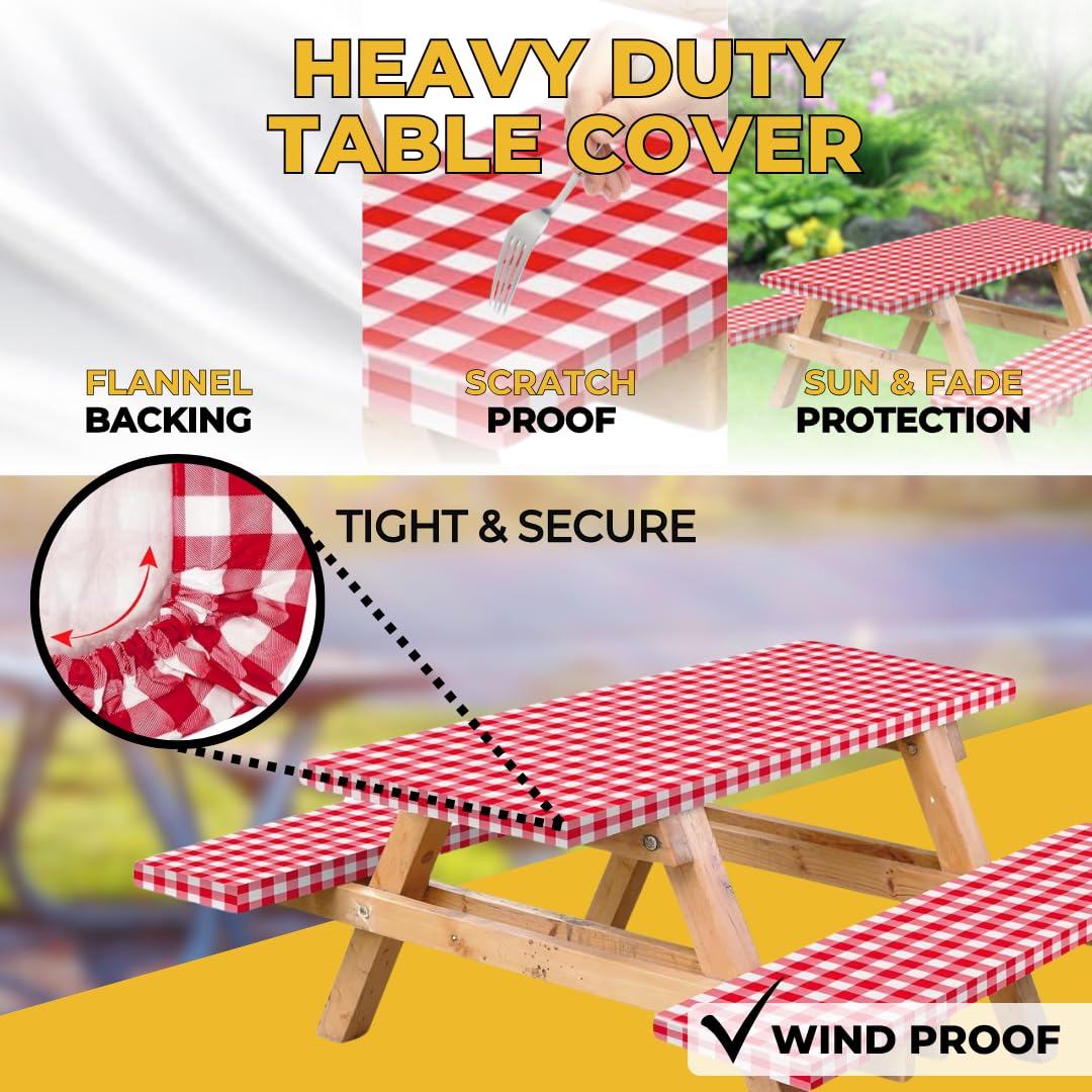 RNOONY elastic corner detail keeps tablecloth secure in wind