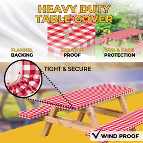 RNOONY elastic corner detail keeps tablecloth secure in wind