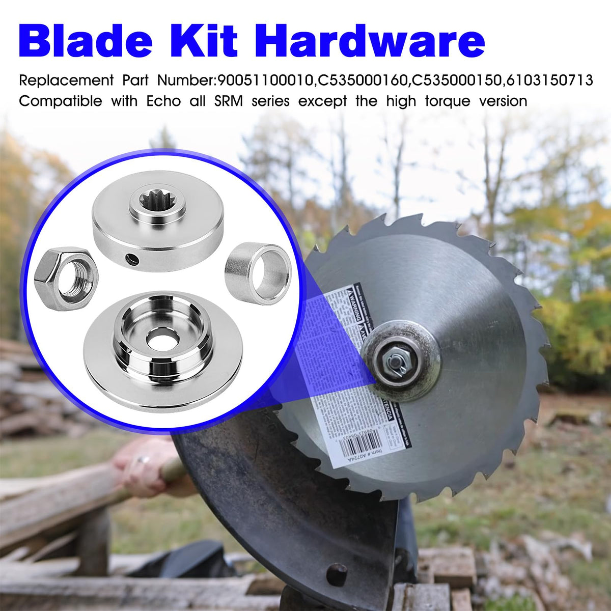 RO6G Echo SRM blade kit parts layout demonstrates complete compatibility.