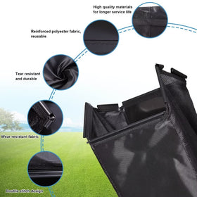 RO6G lawnmower bag in use on TB210 for clean mowing.