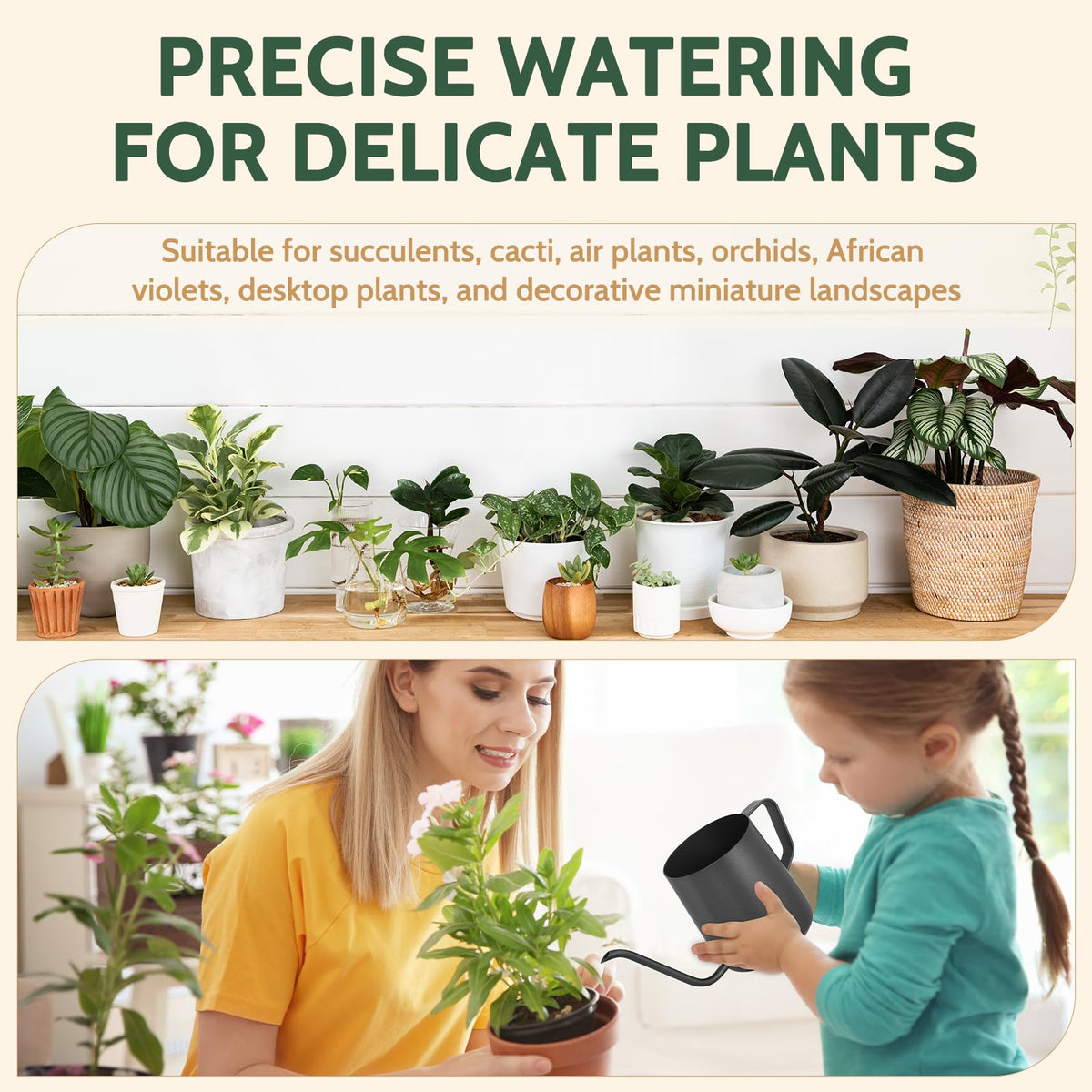 Roamall mini watering can designed for delicate plants like succulents