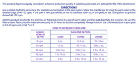Robelle pool chemistry chart and test kit aid precise stabilizer maintenance