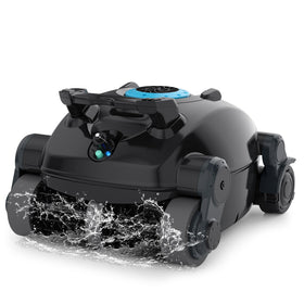 ROBOKLEEN X1 front view shows cordless pool cleaner ready for quick, hassle-free cleaning.