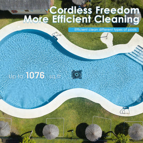 ROBOKLEEN X1 large 0.28 cu ft capacity reduces cleaning trips.