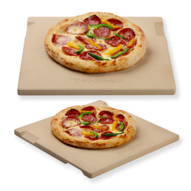 ROCKSHEAT pizza stone 12x12 in oven demonstrates even heat distribution for crispy crust.