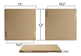 ROCKSHEAT built-in handles simplify moving from oven to table.