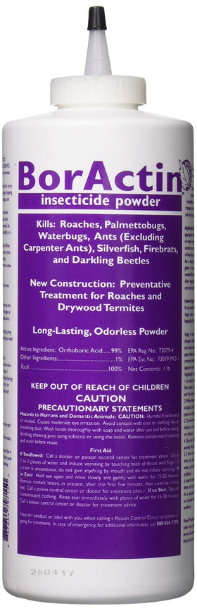 Rockwell Labs BorActin insect dust bottle pour for easy pest control in homes and workplaces